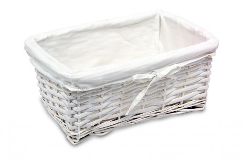 White basket drawer