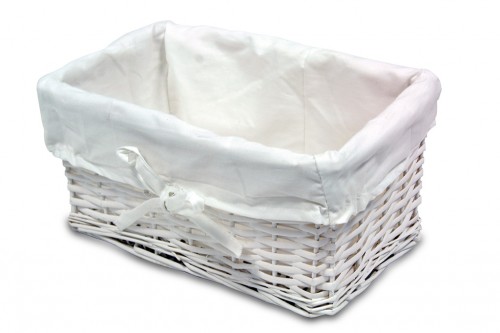 White basket drawer