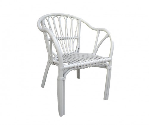 Lombok chair - rattan white