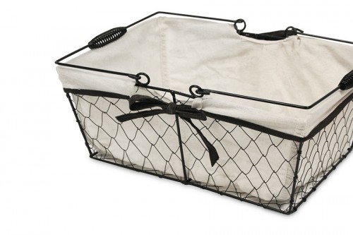 Grid basket folding handles chicken coop