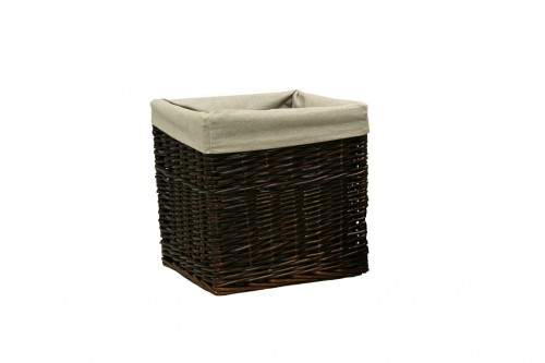 Wicker trunk with seat cover