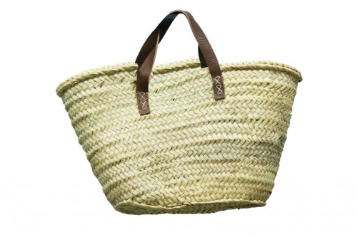 Sac fourre-tout avec anse en cuir