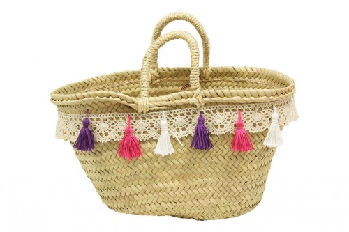 Mini tassel tote bag