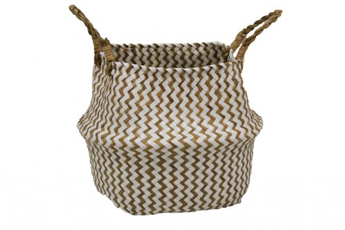 Panier pliable en osier et tissage