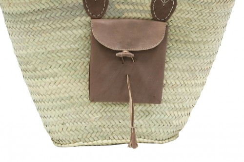 Zipped bag with front pocket