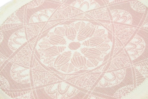 Pink round tablecloth cover