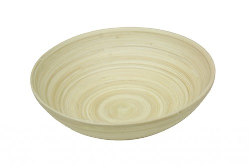 Small bamboo bowl - natural lacquered paint