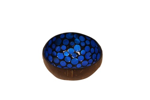 Cuenco de bambu azul