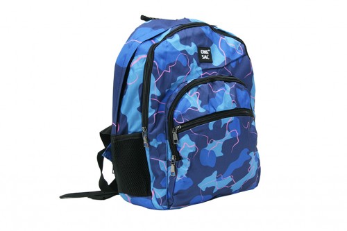 Sac à dos bleu camouflage