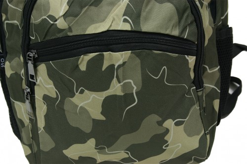 Green camouflage backpack