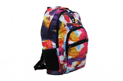 Multicolored hearts backpack