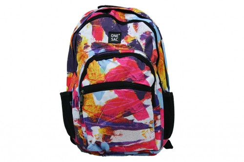 Multicolored hearts backpack