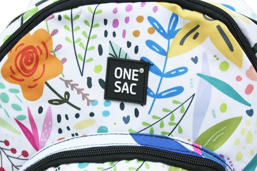 Multicolored floral backpack