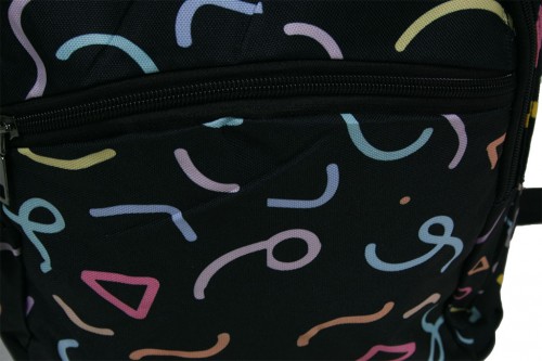 Black doodle backpack