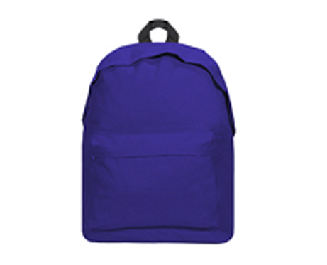 Sac à dos bleu uni