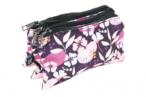 Estuche morado floral