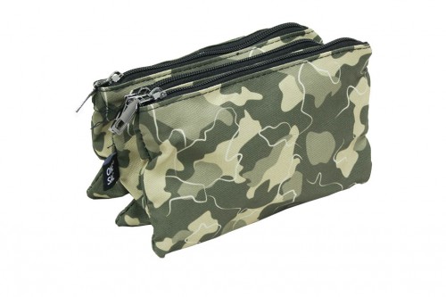 Estuche verde camuflaje