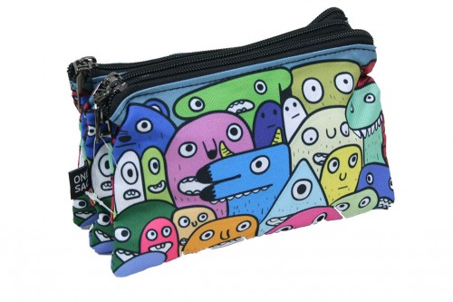 Little monsters gray pencil case