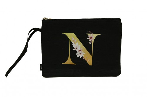 Black letter n tote bag - wedding gifts