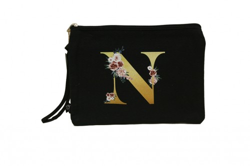 Black letter n tote bag - wedding gifts