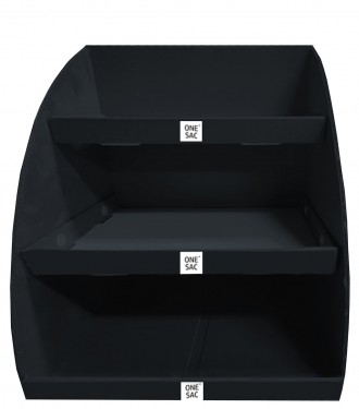 Black display shelf