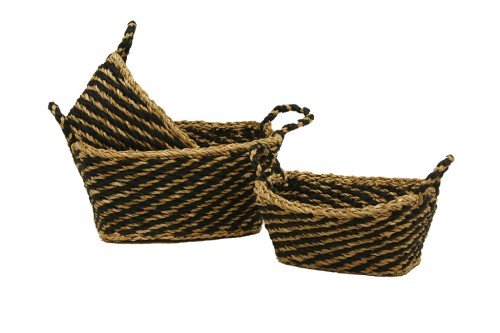 Dark yuste basket s/3