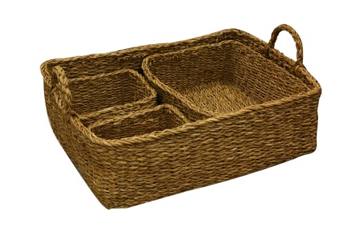 organizador de yute natural