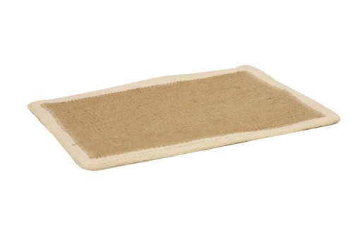 Tischdecke mit schwarzer Stickerei