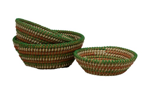 Cesto redondo multicolor