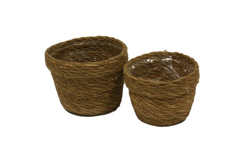 Macetero de seagrass natural s/2