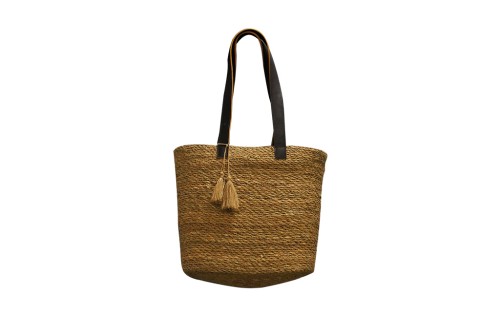 Bolso de jute con flecos