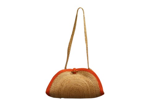 Bolso de jute semiluna