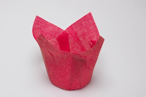 Macetero papel fucsia