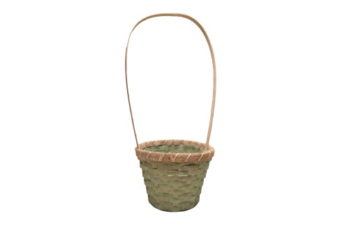 Cesta bamboo verde 20cm