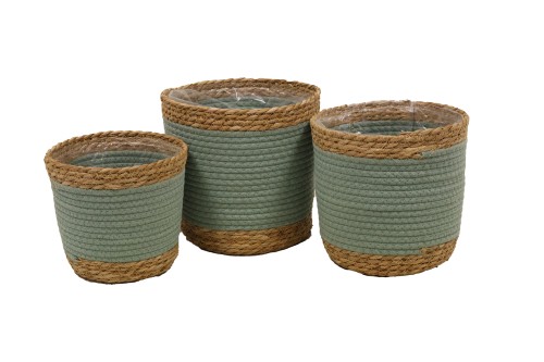 Maceteros de seagrass azul s/3