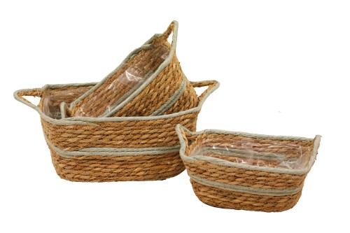 Maceteros seagrass rectangular azul