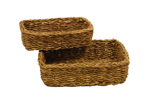 Cajoneras ovaladas seagrass natural s/2
