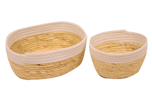 Cesto seagrass blanco