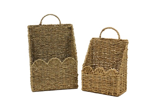 Seagrass Wall Shelves Set of 2