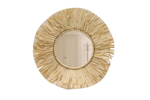 Espejo redondo radial seagrass