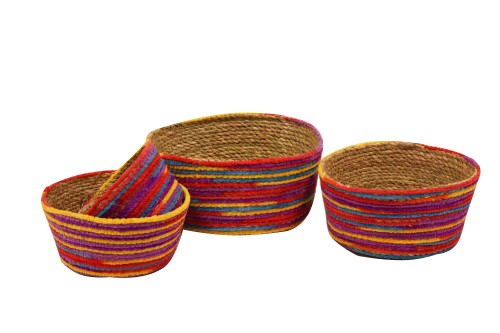 Macetero seagrass multicolor s/4