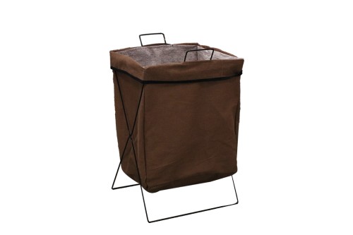 Ropero metal con tela marron