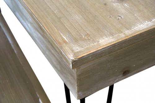 Style metal feet wooden tables