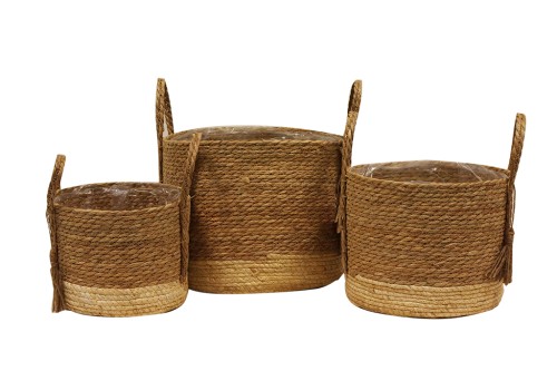 Cesta seagrass natural s/3