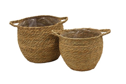 Macetero seagrass natural s/2