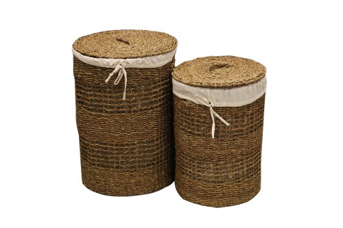 Cesto para la ropa de seagrass