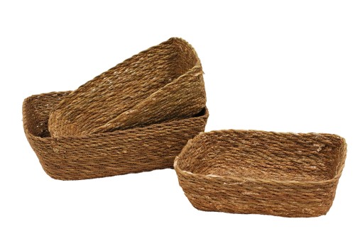 Cesto rectangular seagrass