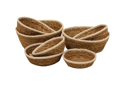 Macetero seagrass dos colores s/7