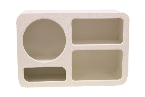 Comoda de madera blanca cuatro compartimentos