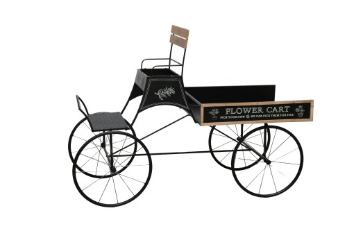 Carrito para flores con ruedas